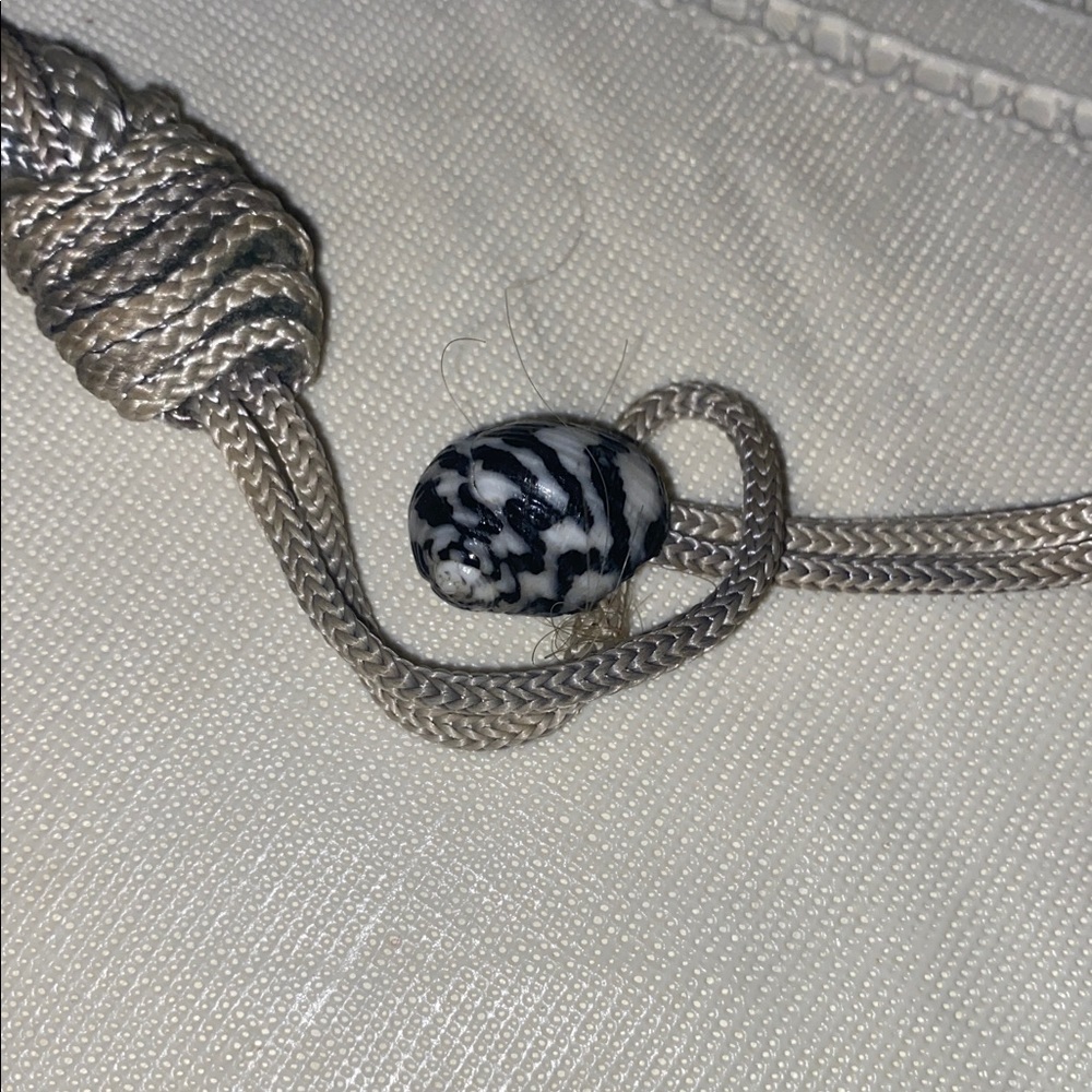 Vintage seashell rope belt - Picture 4 of 5